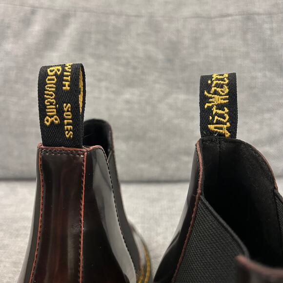 Dr. Martens Hurston Heeled Chelsea Boots in RARE Cherry Red Arcadia Worn Once! - Picture 12 of 16